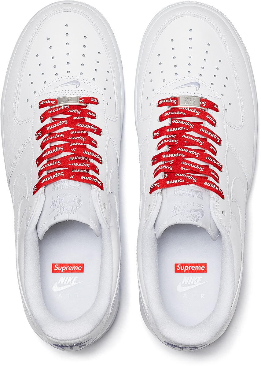 Supreme S/S20 SS20 2020 Nike Air Force 1 White Blanche