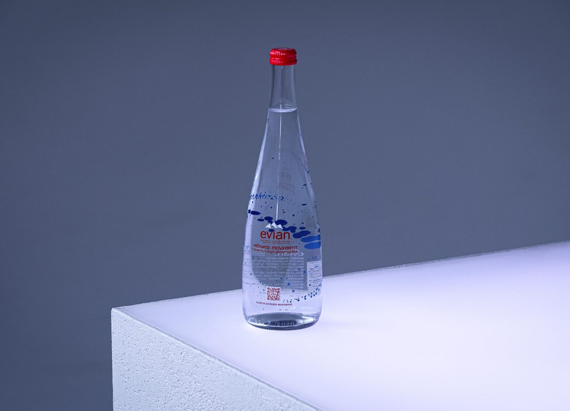 Evian Virgil Abloh bottle bouteille 2020