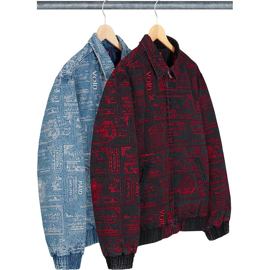 Supreme Checks Embroidered Denim Jacket S/S20