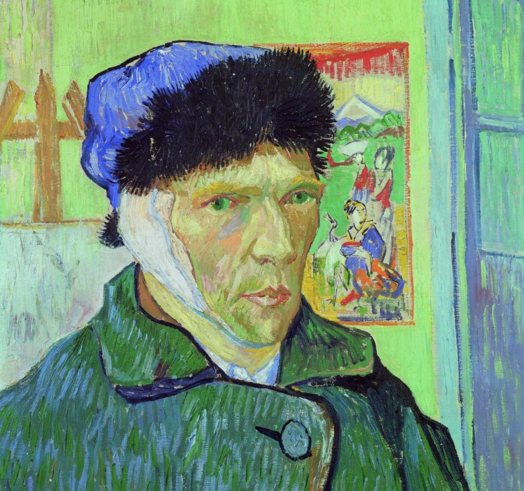Autoportrait à l'oreille bandée, Van Gogh 1889