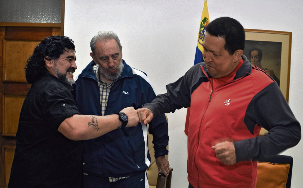Maradona-Fidel-Castro-Hugo-Chavez