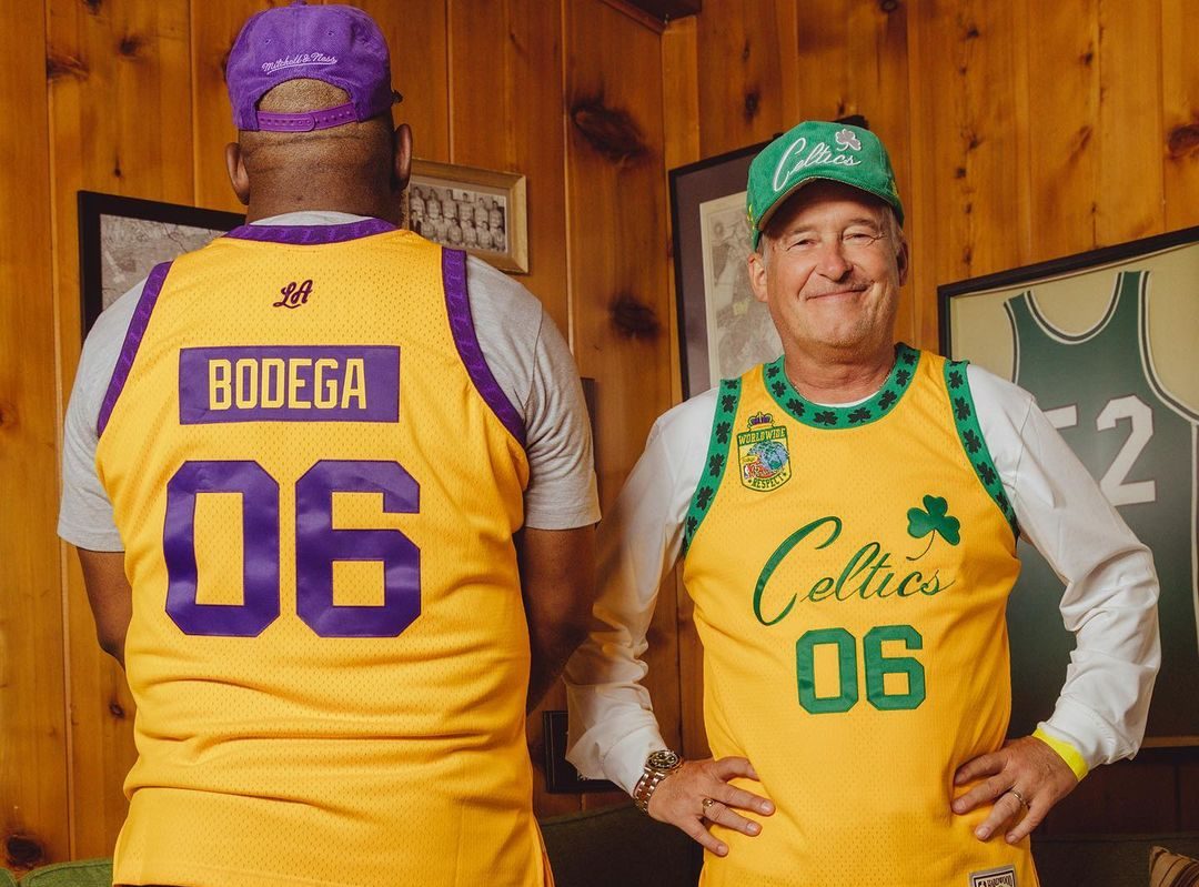Mitchell & Ness x Bodega Worldwide Respect Lakers Jersey